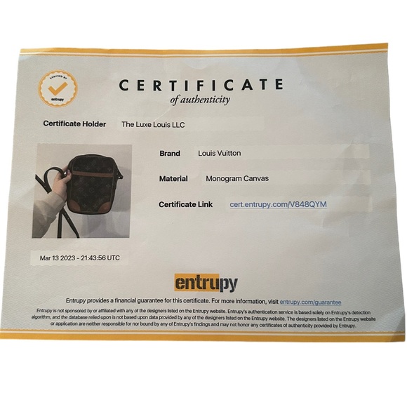 Louis Vuitton Vintage Monogram Danube Shoulder Crossbody PM Bag. COA included - Picture 14 of 14